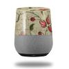 Flowers and Berries Red - Decal Style Skin Wrap fits Google Home Original (Google Home NOT Included) view 1