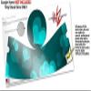 Bokeh Hearts Neon Teal - Decal Style Skin Wrap fits Google Home Original (Google Home NOT Included) view 3