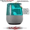 Bokeh Music Neon Teal - Decal Style Skin Wrap fits Google Home Original (Google Home NOT Included) view 2