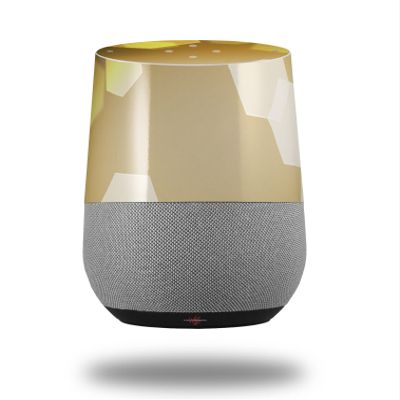 Bokeh Hex Yellow - Decal Style Skin Wrap fits Google Home Original (Google Home NOT Included)