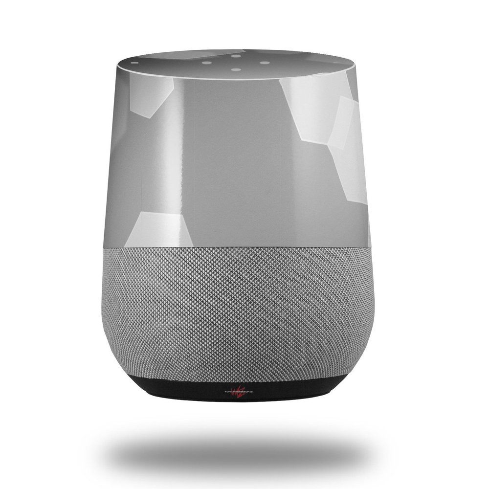 Bokeh Hex Grey - Decal Style Skin Wrap fits Google Home Original (Google Home NOT Included)