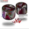 Skin Wrap Decal Set 2 Pack for Amazon Echo Dot 2 - Racer (2nd Generation ONLY - Echo NOT Included) view 2