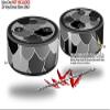 Skin Wrap Decal Set 2 Pack for Amazon Echo Dot 2 - Scales Black (2nd Generation ONLY - Echo NOT Included) view 2