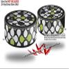 Skin Wrap Decal Set 2 Pack for Amazon Echo Dot 2 - Locknodes 05 Sage Green (2nd Generation ONLY - Echo NOT Included) view 2