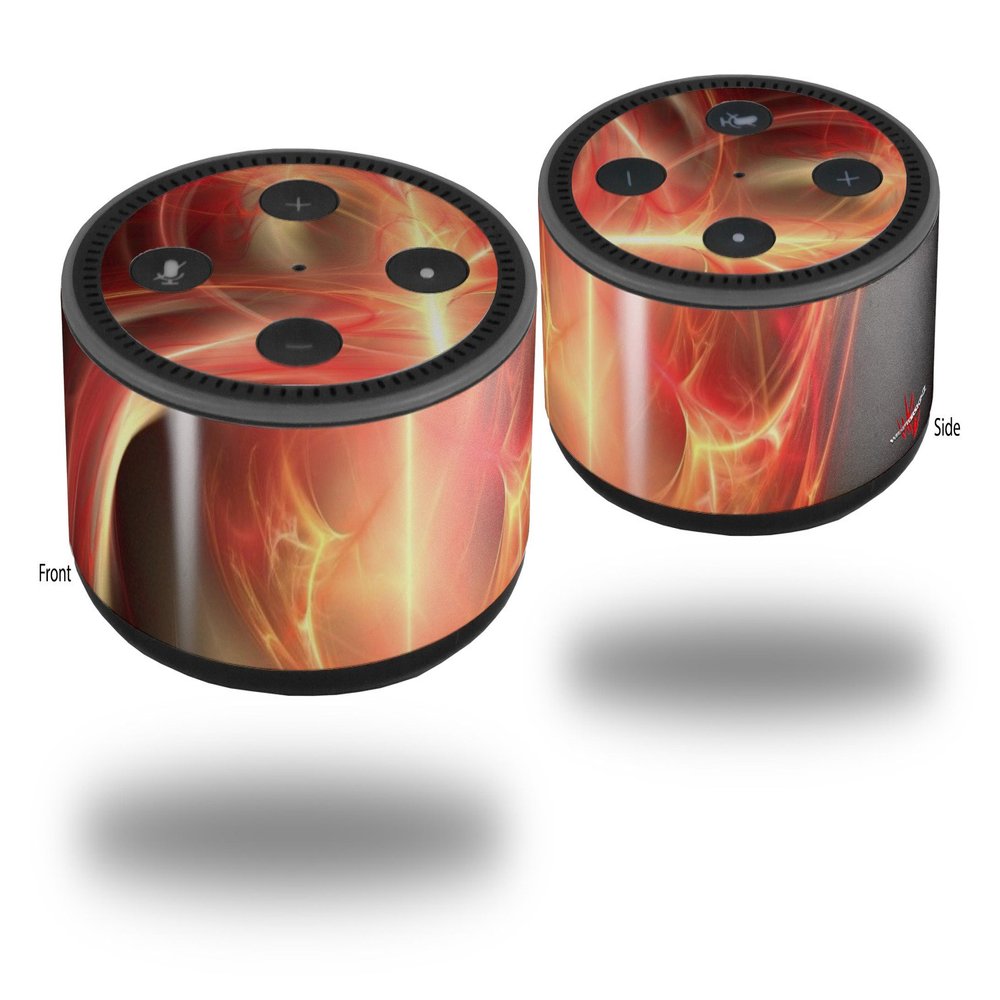 Skin Wrap Decal Set 2 Pack for Amazon Echo Dot 2 - Ignition (2nd Generation ONLY - Echo NOT Included)