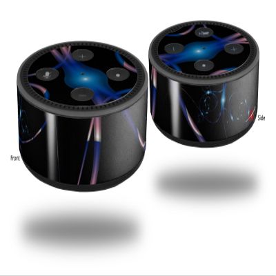 Skin Wrap Decal Set 2 Pack for Amazon Echo Dot 2 - Synaptic Transmission (2nd Generation ONLY - Echo NOT Included)