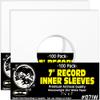 (200) Archival Quality Acid-Free Heavyweight Paper Inner Sleeves for 7 Inch Vinyl Records #07IW view 1