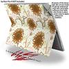 Flowers Pattern 19 - Decal Style Vinyl Skin (fits Microsoft Surface Pro 4) view 2