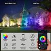RUICAIKUN Outdoor Lights,15w Spot Lights Outdoor with US Plug and Remote Control,Dimmable Halloween Decor Christmas Lights Outdoor,Waterproof Spotlight with Timer view 3
