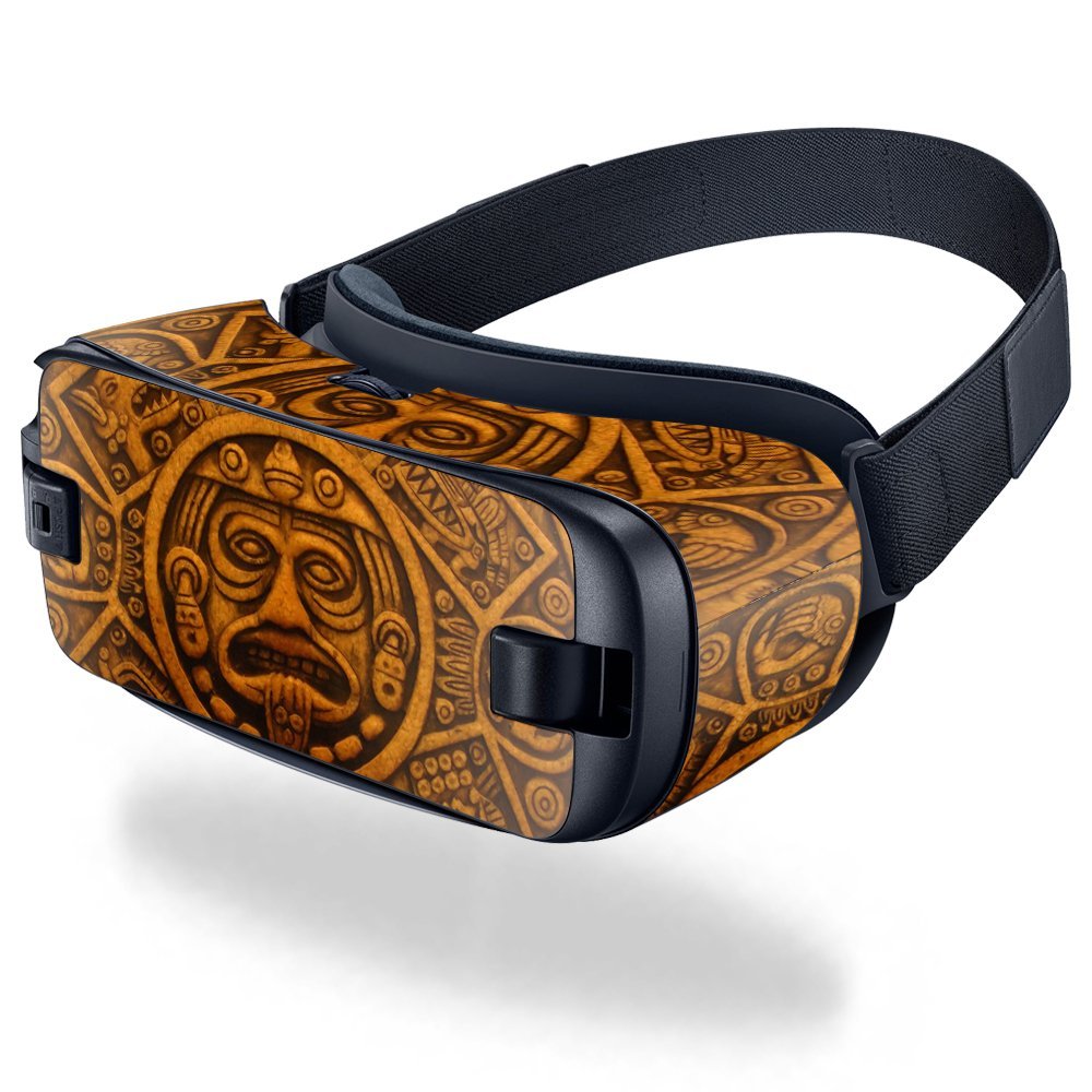 MightySkins Skin Compatible with Samsung Gear VR (2016) wrap Cover Sticker Skins Carved Aztec