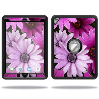 MightySkins Skin Compatible with OtterBox Defender Apple iPad Pro 9.7 Case wrap Cover Sticker Skins Purple Flowers