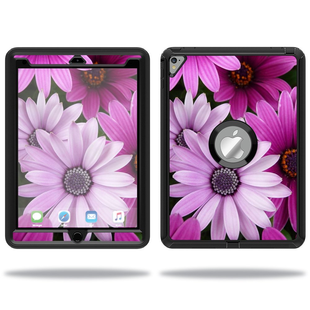 MightySkins Skin Compatible with OtterBox Defender Apple iPad Pro 9.7 Case wrap Cover Sticker Skins Purple Flowers