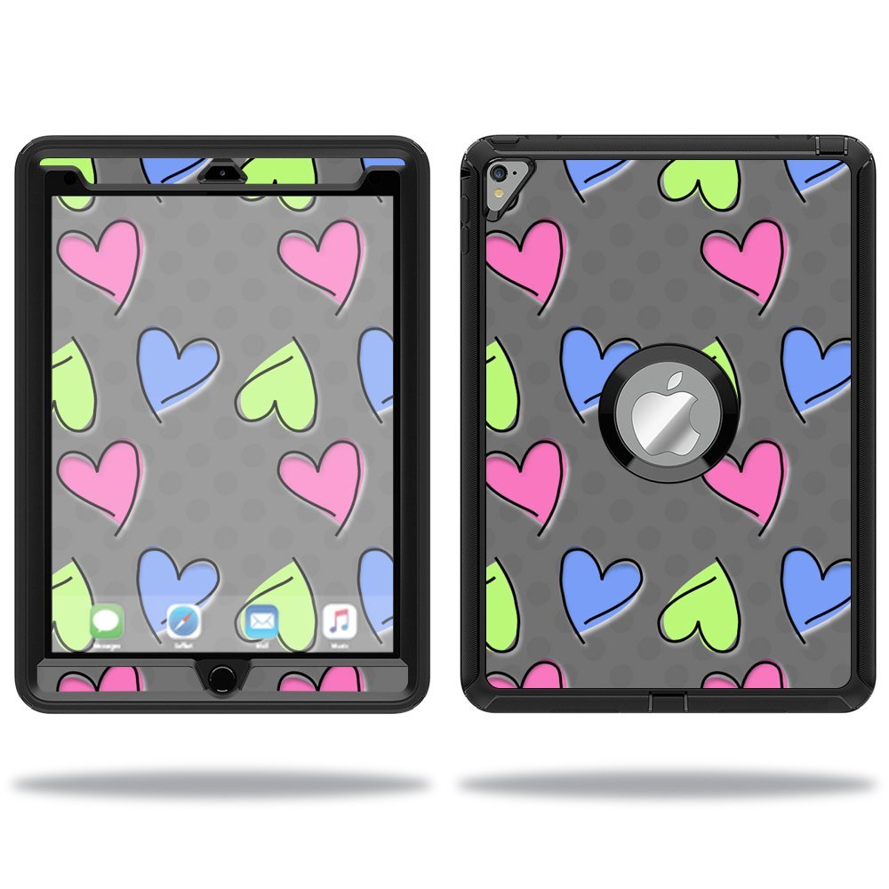 MightySkins Skin Compatible with OtterBox Defender Apple iPad Pro 9.7 Case wrap Cover Sticker Skins Girly