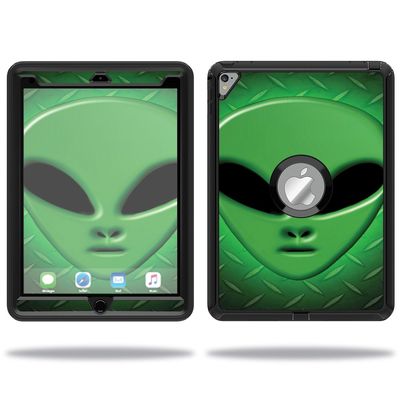 MightySkins Skin Compatible with OtterBox Defender Apple iPad Pro 9.7 Case wrap Cover Sticker Skins Alien Invasion
