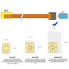 chenyang GSM CDMA Standard UIM SIM Card Kit Extension Soft Flat FPC Cable 10cm view 2