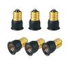 E-Simpo 6pcs E14 to E17 Adapter European Candelabra Base E14 to Candelabra Screw E17 Socket Holder Adaptor Converter,CE ROHS view 1