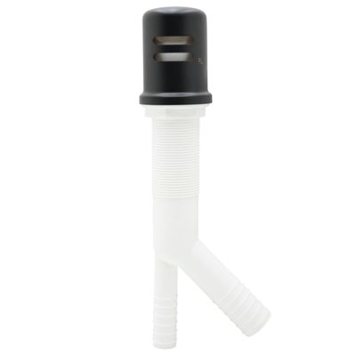Westbrass R200-1-62 Air Gap Kit with Skirted Brass Cap, Powder Coat Flat Black