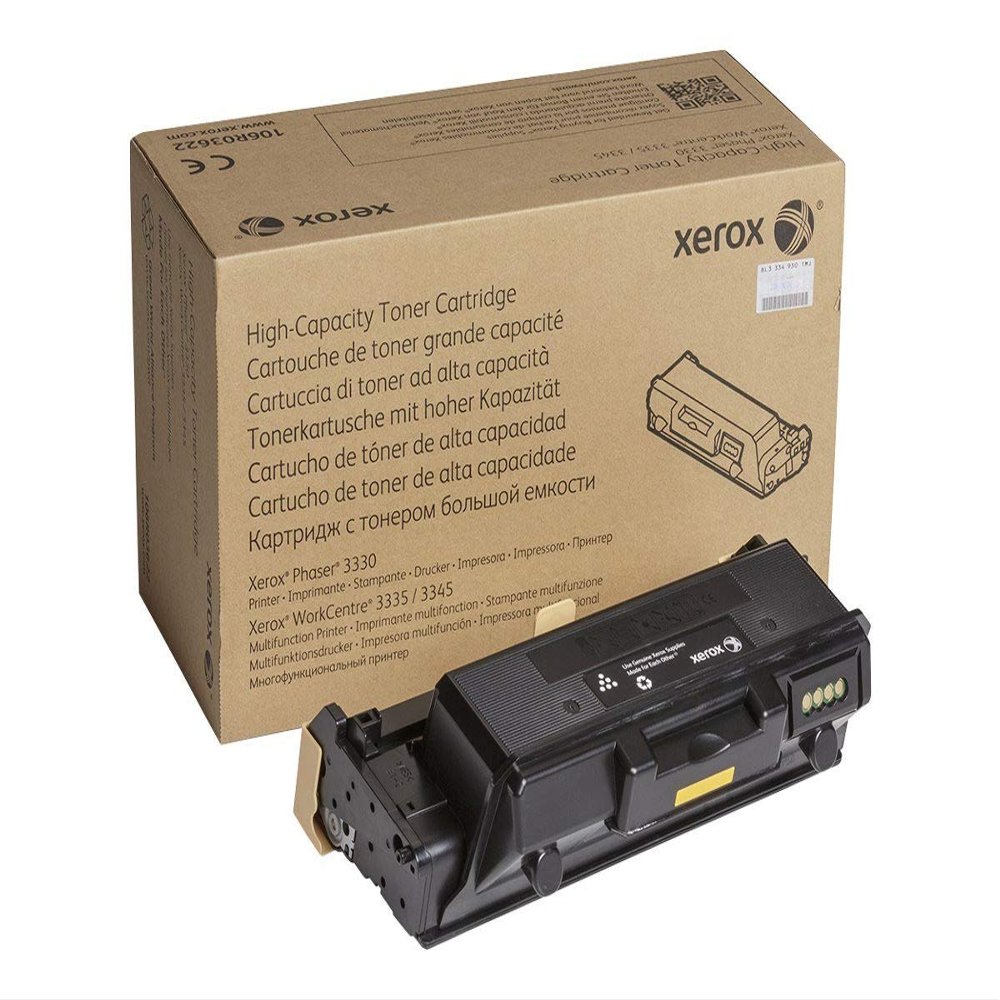 Xerox Laser Toner 106r0362315000pages Black Laser Toner Cartridge, WorkCentre Black Toner & Laser Cartridge (3345, Phaser 3330/3335, One Piece (S), Toner Cartridge, 15000Page Yield)