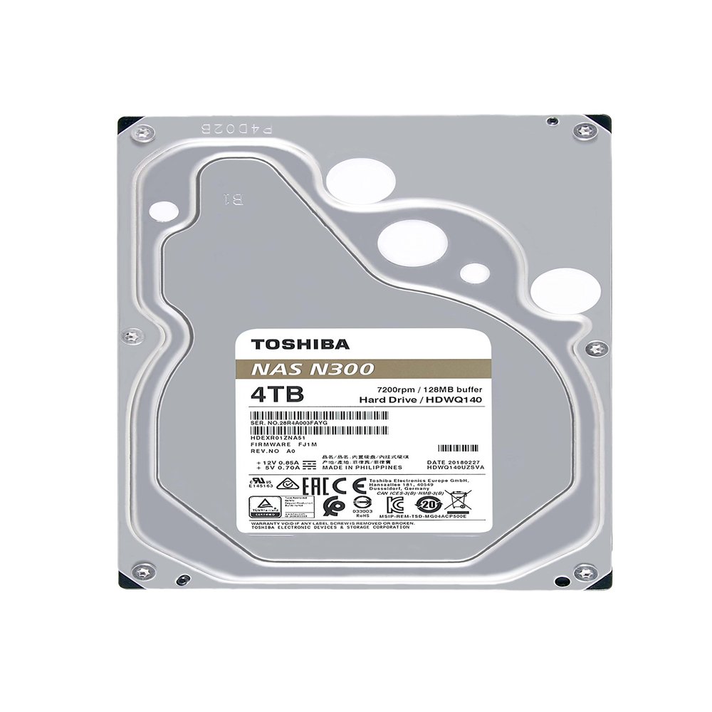 Toshiba N300 NAS - Hard Drive - 4 TB - Internal - 3.5" (8.9 cm)