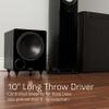 Fluance DB10W 10-inch Low Frequency Powered Subwoofer for Home Theater (Natural Walnut) view 2
