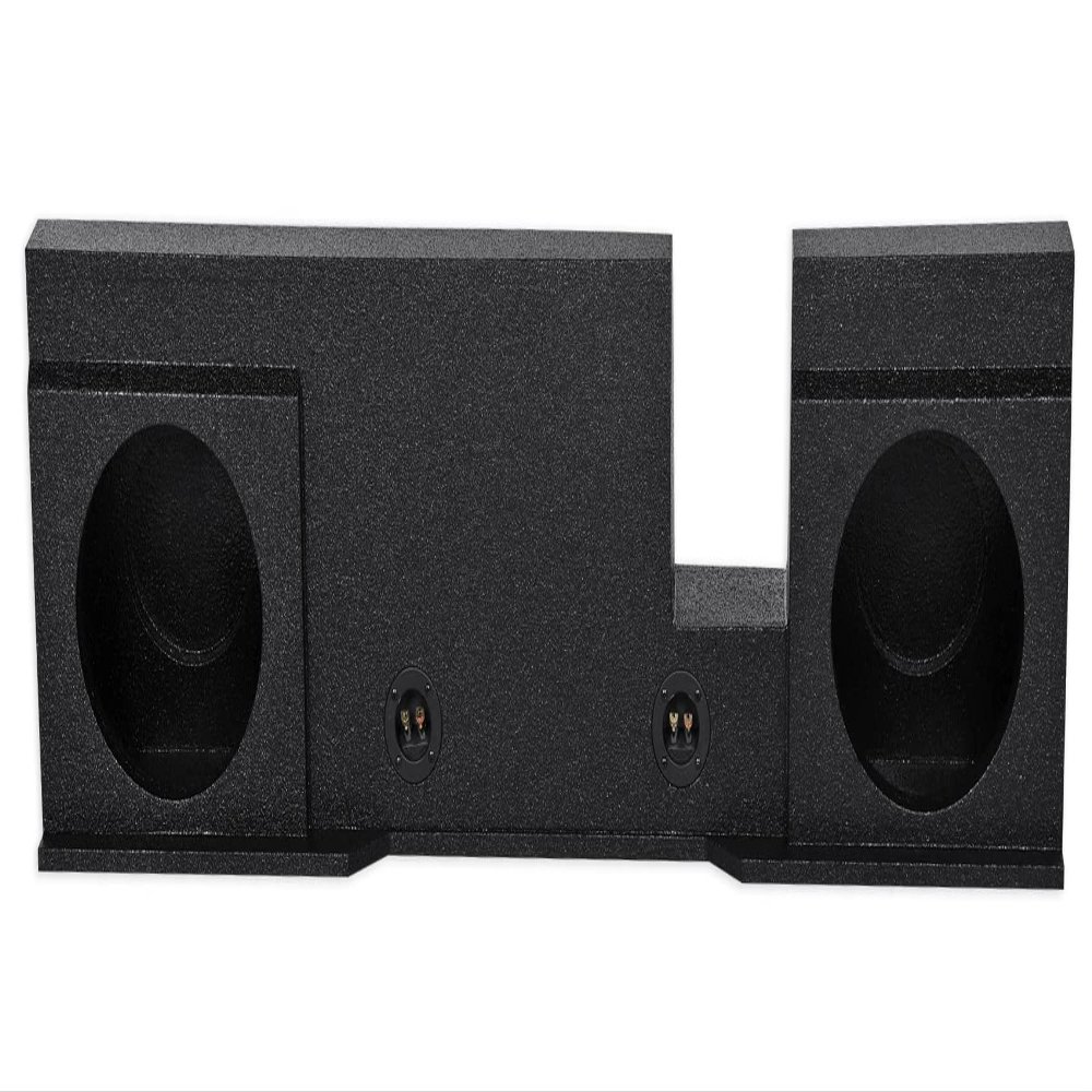 Rockville REC50 Dual 10" Sealed Subwoofer Enclosure for 2004-2008 Ford F150 Xcab/SuperCrew, Underseat Downfire, 5/8" MDF, Bed Liner Finish for Car Audio Enthusiasts