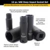 Titan 42313 13-Piece 1/2" Drive SAE Deep Impact Socket Set view 2