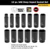 Titan 42313 13-Piece 1/2" Drive SAE Deep Impact Socket Set view 3