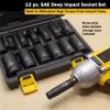 Titan 42313 13-Piece 1/2" Drive SAE Deep Impact Socket Set view 4