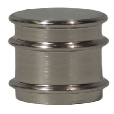 Urbanest Spina Lamp Finial, 1 1/4-inch Tall, Brushed Silver