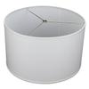 FenchelShades.com 18" Top Diameter x 18" Bottom Diameter 11" Height Cylinder Drum Lampshade USA Made (White) view 1