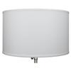 FenchelShades.com 18" Top Diameter x 18" Bottom Diameter 11" Height Cylinder Drum Lampshade USA Made (White) view 2