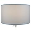 FenchelShades.com 18" Top Diameter x 18" Bottom Diameter 11" Height Cylinder Drum Lampshade USA Made (White) view 3