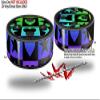 Skin Wrap Decal Set 2 Pack for Amazon Echo Dot 2 - Hearts and Stars Rainbow (2nd Generation ONLY - Echo NOT Included) view 2