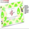Skin Wrap Decal Set 2 Pack for Amazon Echo Dot 2 - Kearas Polka Dots Lime On Cream (2nd Generation ONLY - Echo NOT Included) view 3