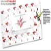 Skin Wrap Decal Set 2 Pack for Amazon Echo Dot 2 - Pastel Butterflies Red on White (2nd Generation ONLY - Echo NOT Included) view 3