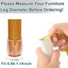 32 Pcs Chair Leg Covers, Chair Leg Protectors, Chair Leg Caps, Chair Floor Protectors for Hardwood to Prevent Floor Scratches and Reduce Noise, Fit 1"-1.14" view 2