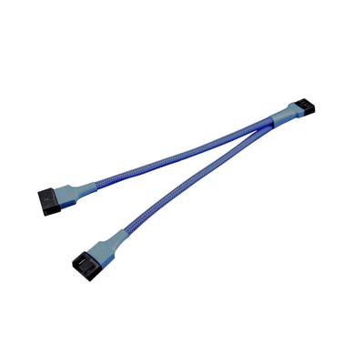 Darkside 4-Pin Dual Fan Power Y-Cable Splitter - Dark Blue UV (DS-0475)