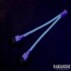 Darkside 4-Pin Dual Fan Power Y-Cable Splitter - Dark Blue UV (DS-0475) view 2