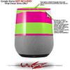 Psycho Stripes Neon Green and Hot Pink - Decal Style Skin Wrap fits Google Home Original (Google Home NOT Included) view 2