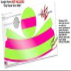 Psycho Stripes Neon Green and Hot Pink - Decal Style Skin Wrap fits Google Home Original (Google Home NOT Included) view 3