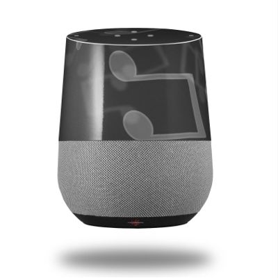 Bokeh Music Grey - Decal Style Skin Wrap fits Google Home Original (Google Home NOT Included)