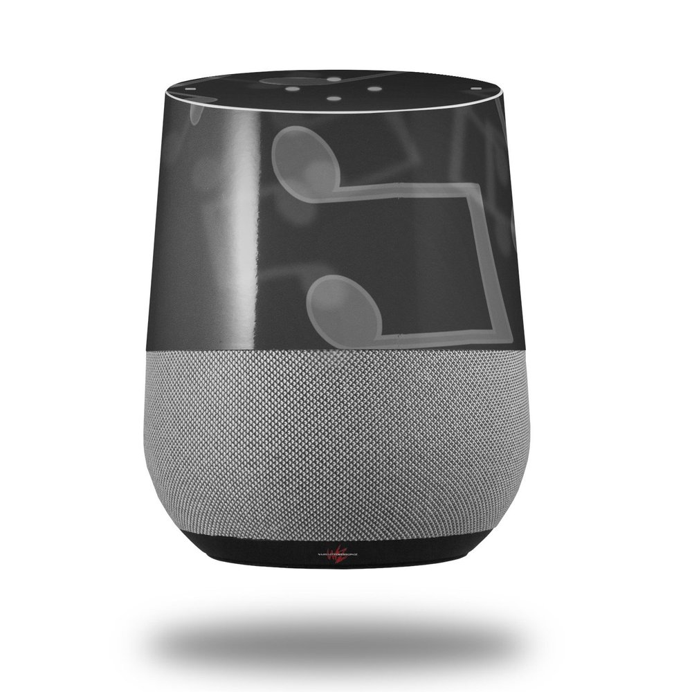 Bokeh Music Grey - Decal Style Skin Wrap fits Google Home Original (Google Home NOT Included)