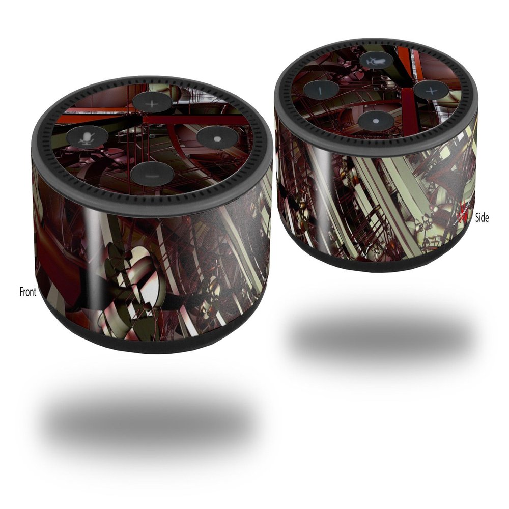 Skin Wrap Decal Set 2 Pack for Amazon Echo Dot 2 - Domain Wall (2nd Generation ONLY - Echo NOT Included)