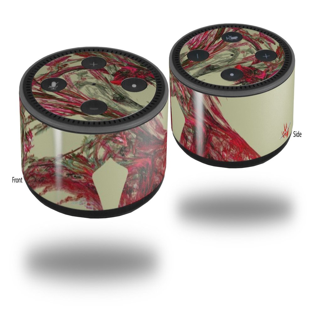 Skin Wrap Decal Set 2 Pack for Amazon Echo Dot 2 - Firebird (2nd Generation ONLY - Echo NOT Included)