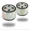 Skin Wrap Decal Set 2 Pack for Amazon Echo Dot 2 - Flowers Pattern 02 (2nd Generation ONLY - Echo NOT Included) view 1