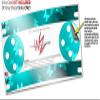 Skin Wrap Decal Set 2 Pack for Amazon Echo Dot 2 - Bokeh Butterflies Neon Teal (2nd Generation ONLY - Echo NOT Included) view 3