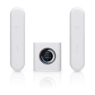 AmpliFi HD WiFi System by Ubiquiti Labs, Seamless Whole Home Wireless Internet Coverage, HD WiFi Router, 2 Mesh Points, 4 Gigabit Ethernet, 1 WAN Port, Ethernet Cable (AmpliFi HD UniBody)