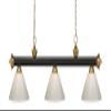 Z-Lite 200-3BRZ+SG-PWH 3 Billiard Light, Bronze + Satin Gold view 2