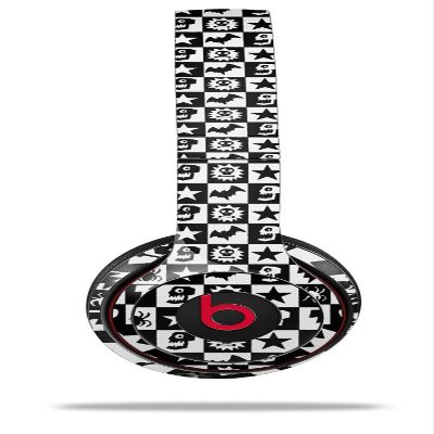 WraptorSkinz Skin Compatible with Beats Solo 4, Solo 3 and Solo 2 Wireless Headphones - Gothic Punk Pattern - Decal Vinyl Wrap (Headphones NOT Included)