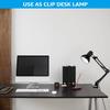 TORCHSTAR Metal Desk Lamp, Adjustable Swing Arm, E26, Black view 4